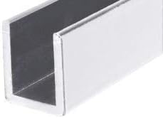 Brixwell SDCD38BA-CCP23-XCP25 Brite Anodized 3/8" Fixed Panel Shower Door Deep