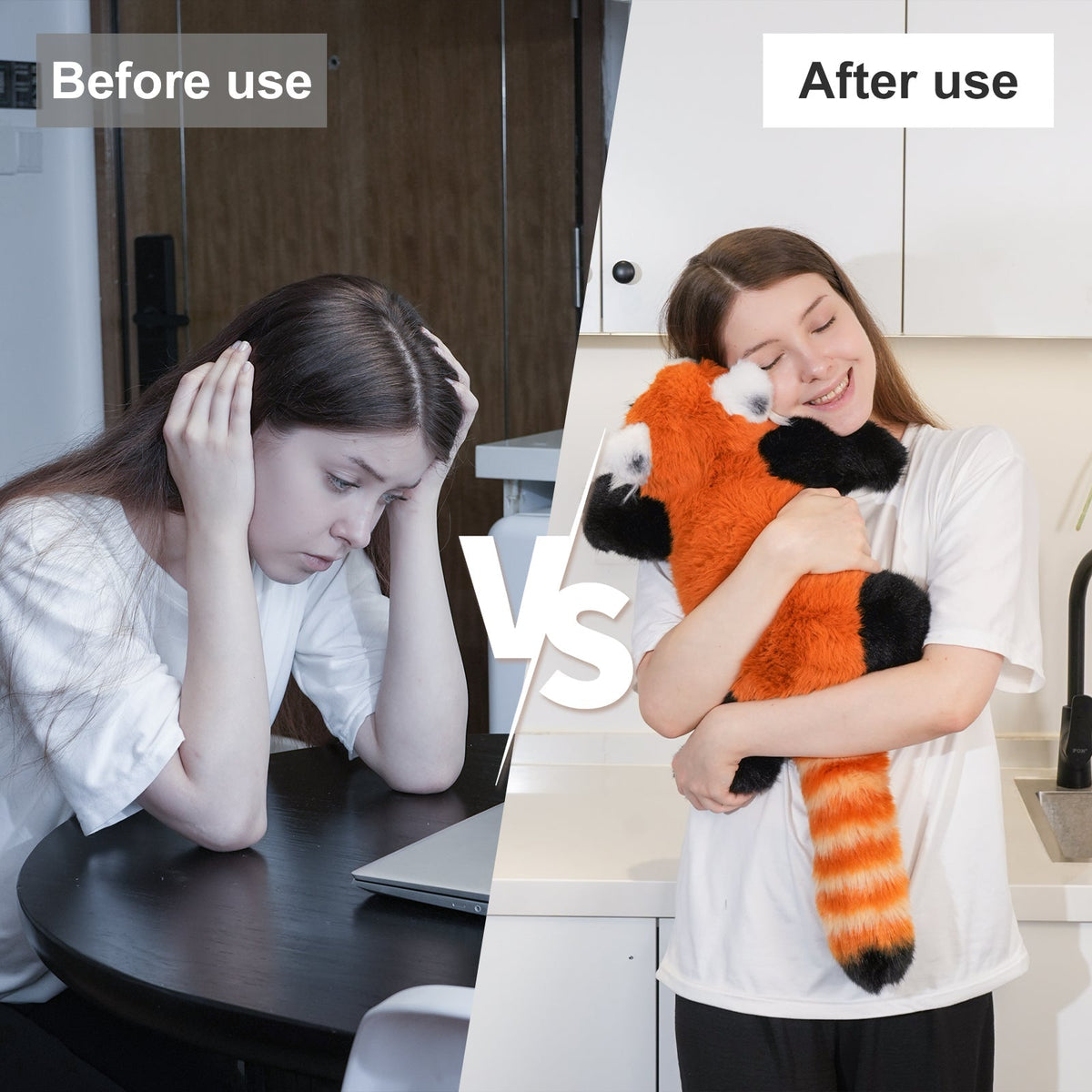 Breathing Red Panda Plush – Lifelike Calming Toy Gift