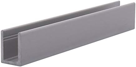 Brixwell SDCD38A-CCP24-XCP5 Satin Anodized 3/8" Fixed Panel Shower Door Deep