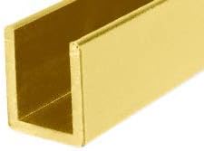 Brixwell SDCD38BGA-CCP36-XCP5 Brite Gold Anodized 3/8" Fixed Panel Shower Door