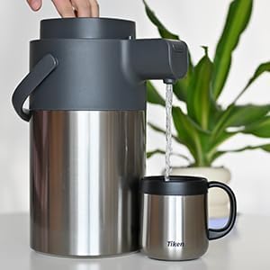 Tiken Airpot Coffee Dispenser - 102oz/3L Thermal Coffee Carafes
