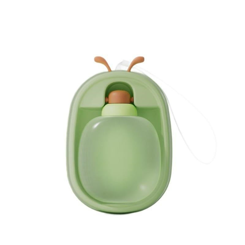 Portable Pet Water Bottle With Cute Antlers Food Grade, BPA Free, Leak Proof Travel Cup For Dogs, Durable, Easy-to-Clean Outdoor Water Dispenser With Lanyard.