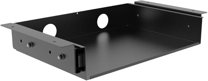13 inch Under Desk Slide Out Storage Shelf, Sliding Under Desk Tray Drawer