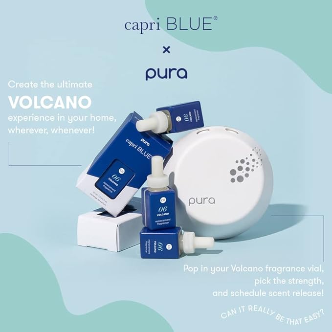 Capri Blue Pura Smart Home Plug-in Diffuser Refills – Includes 2 Capri Blue