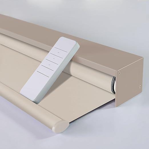 Motorized Blinds with Remote, Automatic Window Shades Work with