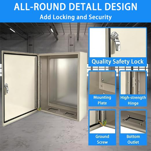 Carbon Steel Enclosure, IP66 Waterproof & Dustproof Electrical Metal Box