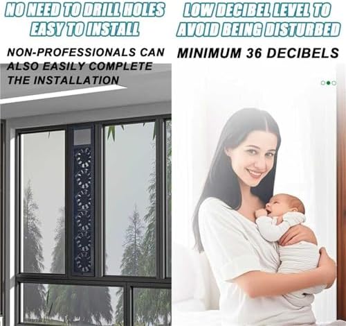 Adjustable Punch-Free Window Exhaust Fan