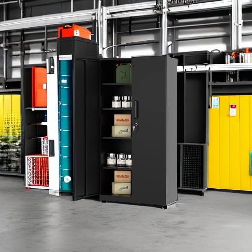 MIIIKO Black Garage Storage Cabinet