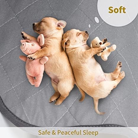 CoolShields Washable Pee Pads for Dogs, 48'' x 65'', Grey, 1 Pack | Ultra-Absorbent, Reusable Waterproof Puppy Training Pad for Crate & Carpet, Fits 24''high 6-panel Playpens.