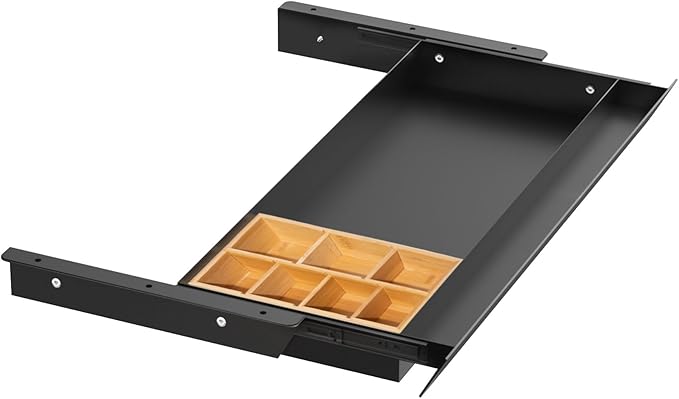 Large Under Desk Mounted Sliding Drawer