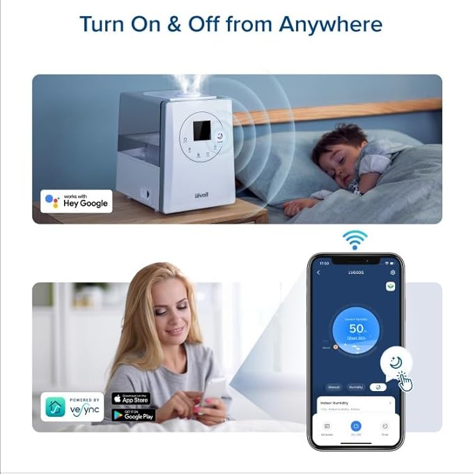 LEVOIT LV600S Smart Warm and Cool Mist Humidifiers
