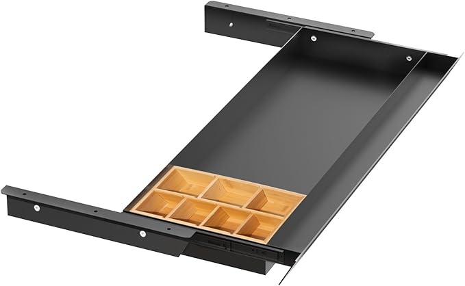 Large Under Desk Mounted Sliding Drawer