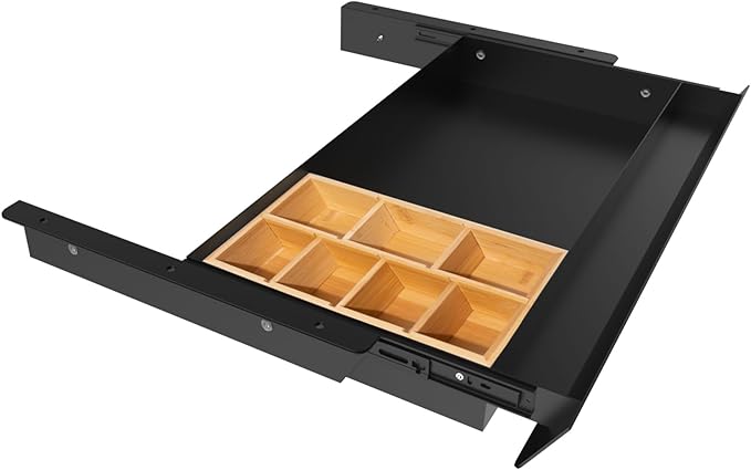 Large Under Desk Mounted Sliding Drawer