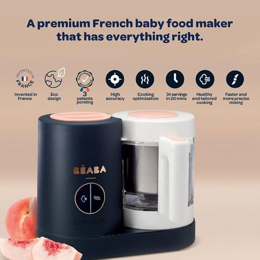 BEABA Babycook Neo Baby Food Maker | Non-Toxic Glass & Stainless Steel |