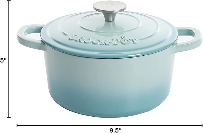 Crock-Pot Artisan Round Enameled Cast Iron Dutch Oven