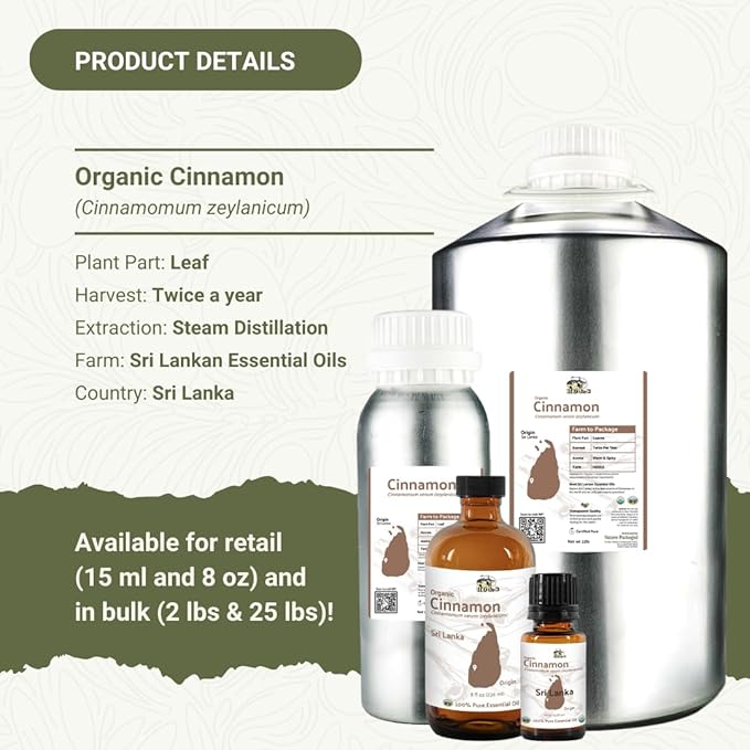 Organic Cinnamon Essential Oil