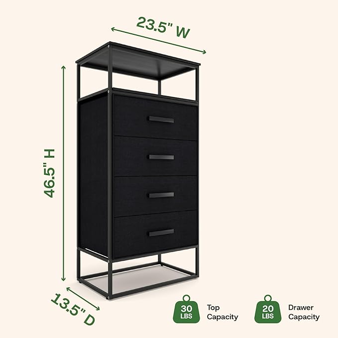 tinge Zana Premium Fabric Dresser