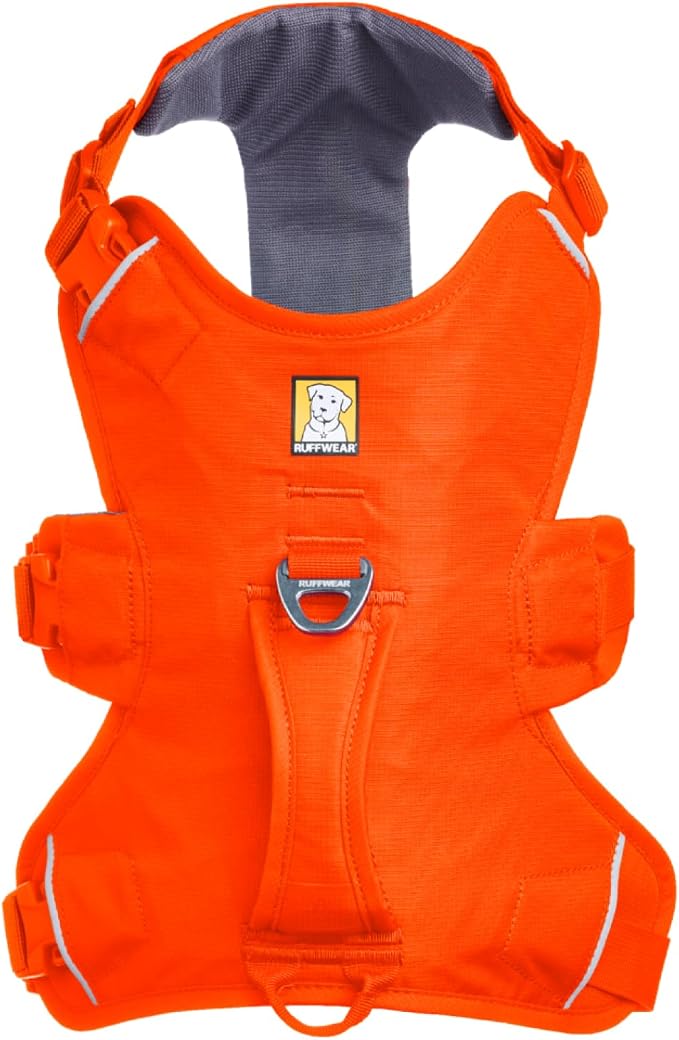 Ruffwear, Web Master, Multi-Use Support Dog Harness, Hiking and Trail Running, Service and Working, Everyday Wear, Blaze Orange, Small