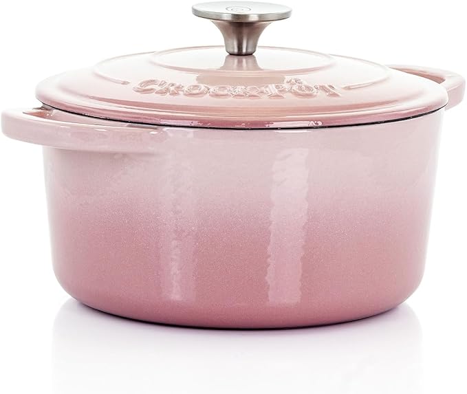 Crock-Pot Artisan Round Enameled Cast Iron Dutch Oven, Pistachio Green
