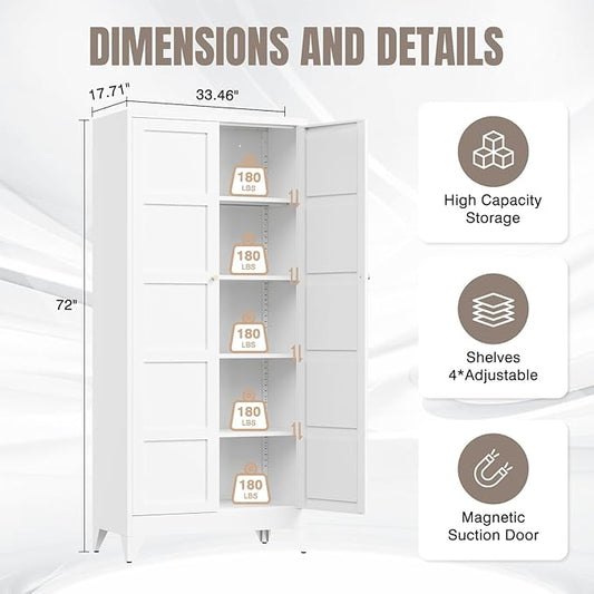 Yizosh Metal Storage Cabinet