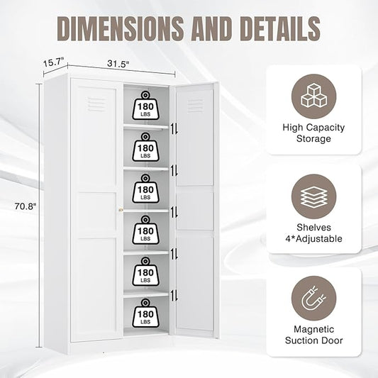 Yizosh Metal Storage Cabinet