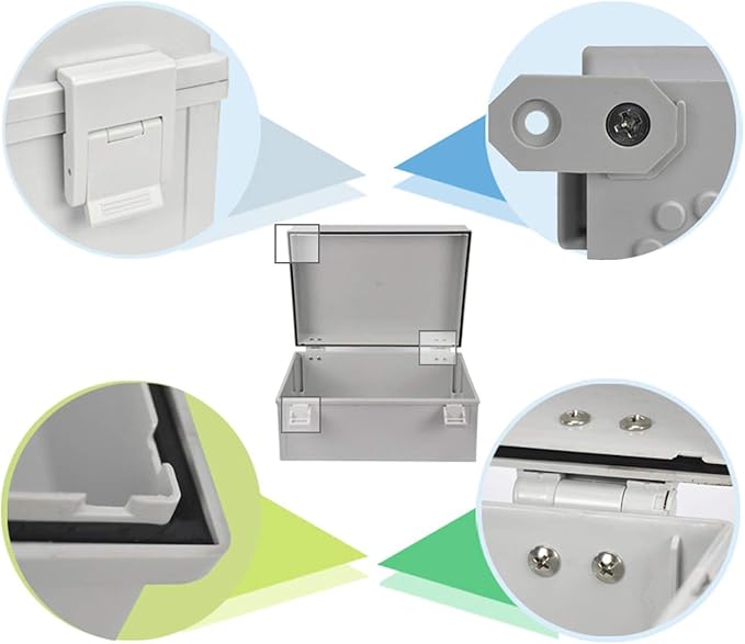 Ogrmar ABS Plastic Dustproof Waterproof IP65 Junction Box Universal Electrical