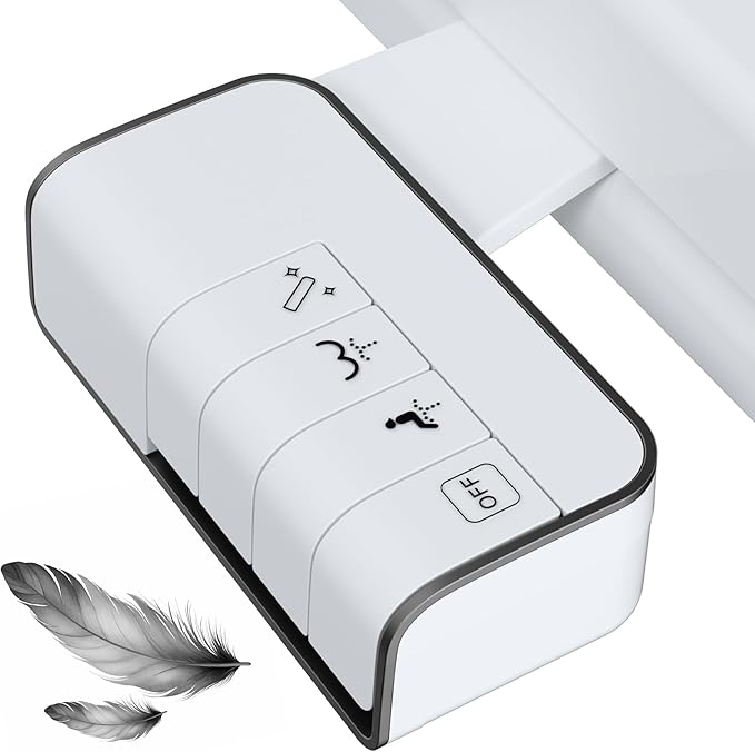 Hibbent Bidet Attachment for Toilet, Non-Electric Dual Nozzle for Frontal &