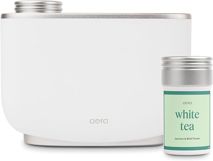 Aera Essential Oil Fragrance Diffuser + White Tea Scent Bundle