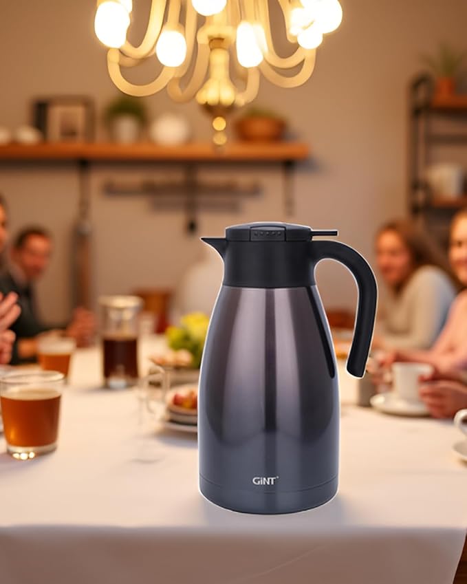 GiNT 2.2L / 74Oz Thermal Coffee Carafe, Insulated Stainless Steel Coffee Carafes