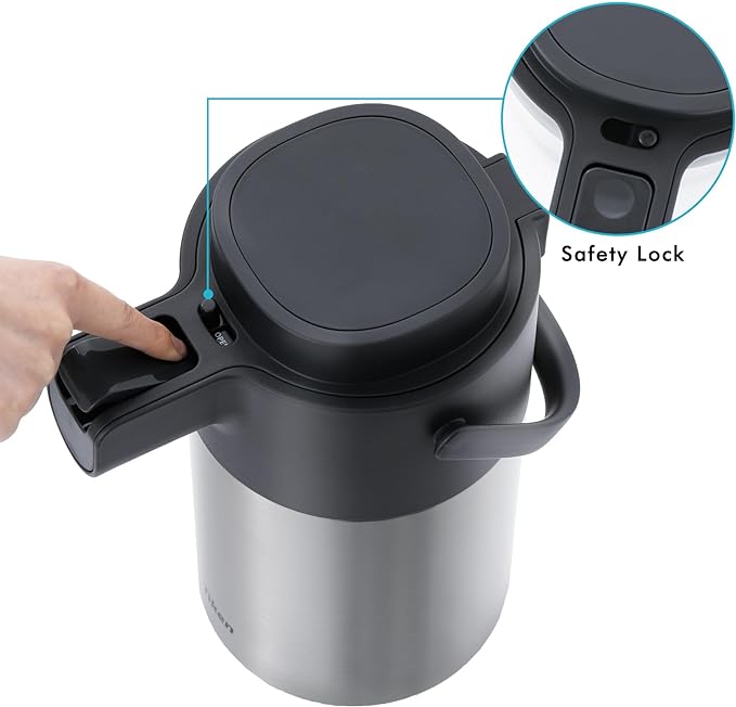 Tiken Airpot Coffee Dispenser - 102oz/3L Thermal Coffee Carafes