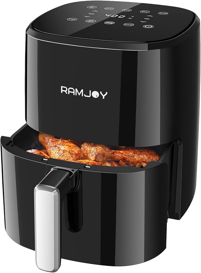Air Fryer 3.8 Quarts for 1-2 people, 8-in-1 Functions, Air Fry, Digital Small
