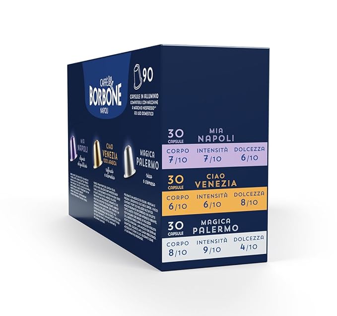 Caffè Borbone Variety Pack Aluminum Capsules Compatible