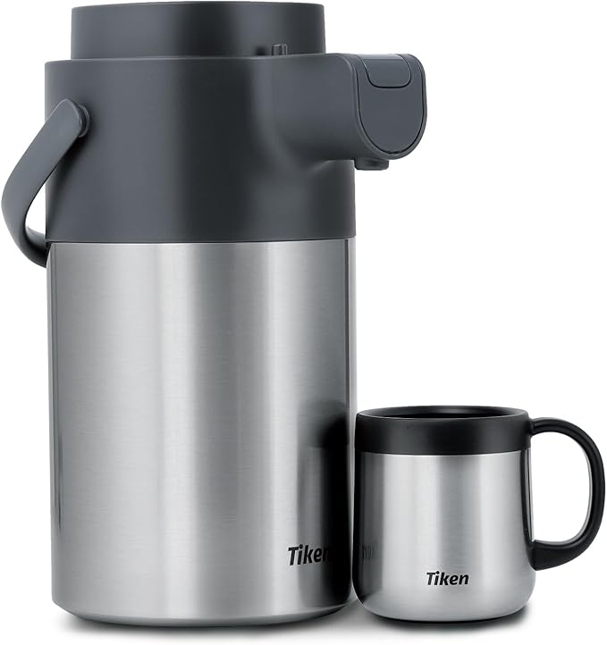 Tiken Airpot Coffee Dispenser - 102oz/3L Thermal Coffee Carafes