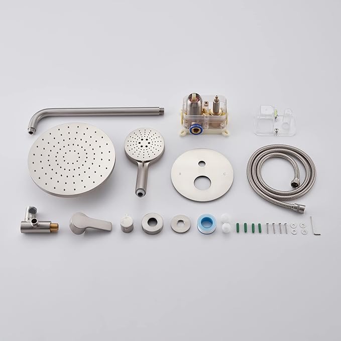 Iriber Shower System Wall Mounted Shower Faucet Mixer Set