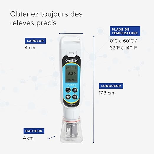 Oakton AO-35634-35 PCTSTestr 50 Waterproof Pocket pH/Cond/TDS/Salinity Tester