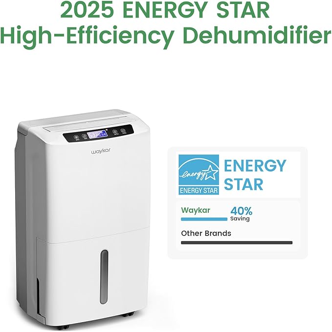 Waykar 2000 Sq. Ft. 2025 Energy Star Dehumidifier
