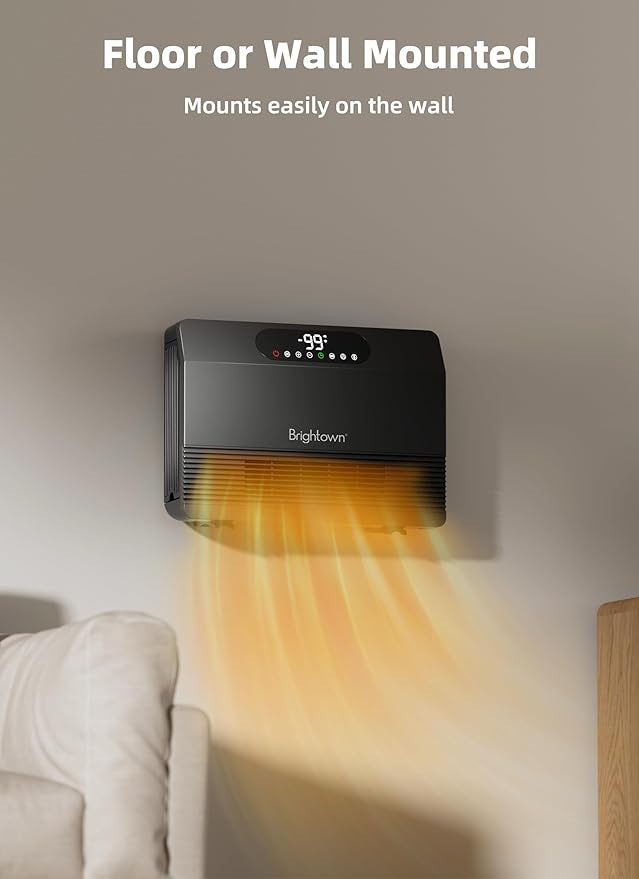 Brightown Wall Heater for Indoor Use, Space Heater