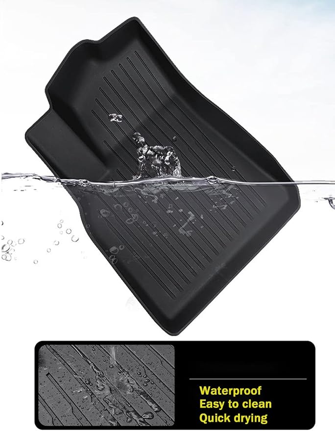 Floor Mats & Cargo Liners Compatible with 2012-2016 Honda CR-V,All Weather Waterproof Durable Anti-Slip Odorless Custom-fit Front Rear 2 Rows Back Trunk Tray Full Set Carpet Protection Liner