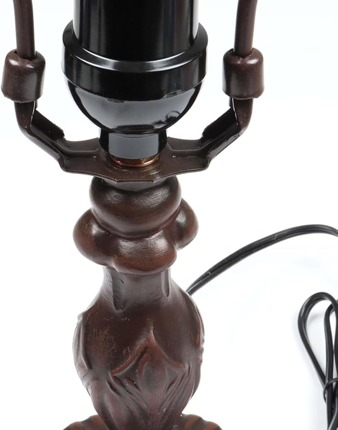 Bieye B10718 Antique Brown Table Lamp Base with E26 Light Socket, 4" Wx14.5 H
