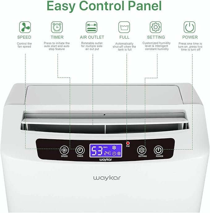 Waykar 2000 Sq. Ft. 2025 Energy Star Dehumidifier