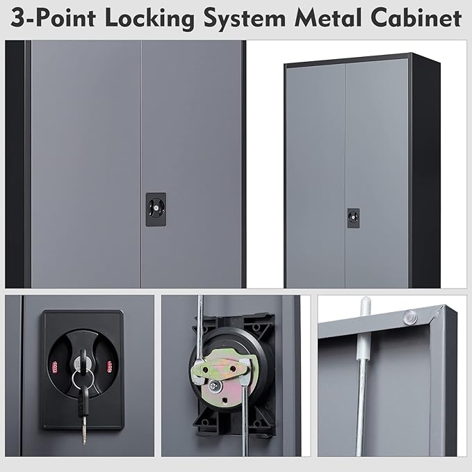 MIIIKO Metal Storage Cabinet