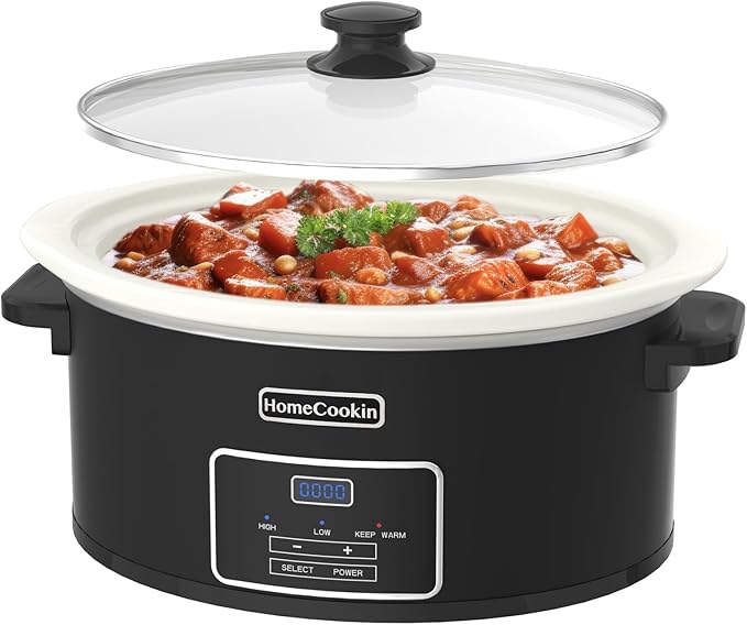 HOMECOOKIN 8-Quart Programmable Slow Cooker