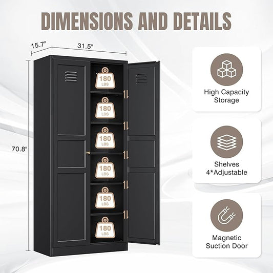 Yizosh Metal Storage Cabinet