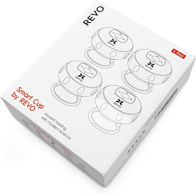 REVO The Original 4-in-1 Smart Cupping Therapy Massager, Muscle Soreness