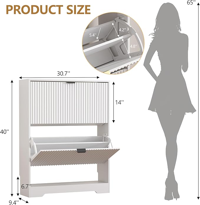Shoe Cabinet Storage for Entryway