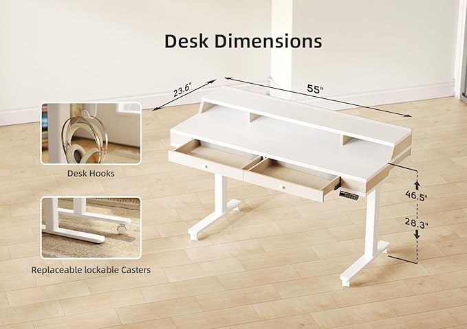 Claiks Electric Adjustable Standing Desk