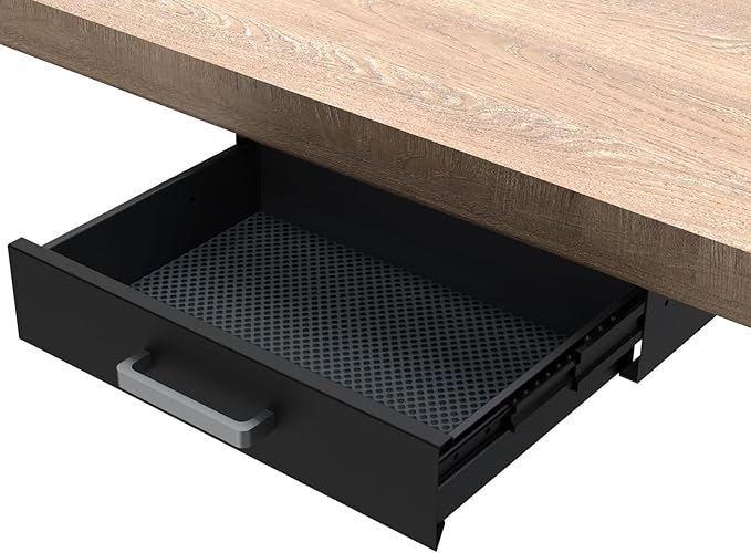 UNITEDPOWER Under Desk Drawer Storage, Pull-Out Office Hidden Counter Drawer