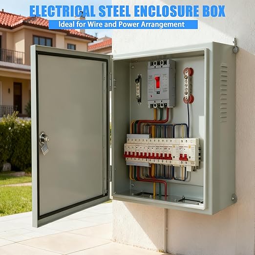 Carbon Steel Enclosure, IP66 Waterproof & Dustproof Electrical Metal Box