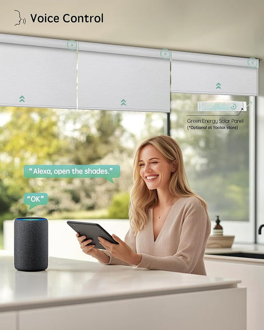Yoolax Motorized Blinds with Remote, Smart Blinds
