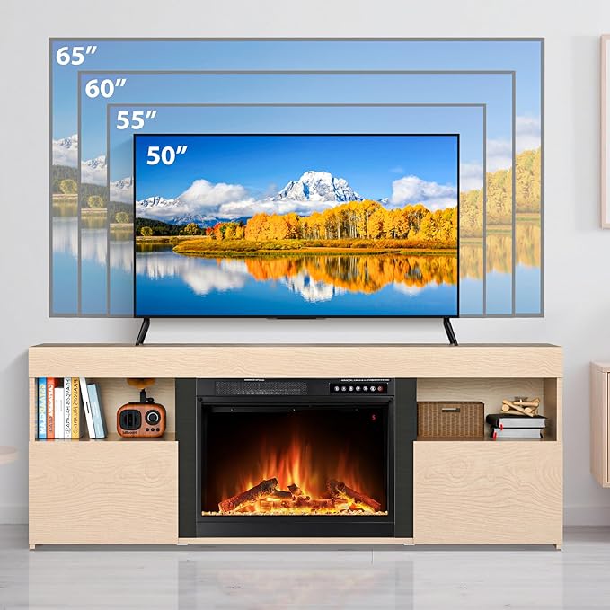 59" Electric Fireplace TV Stand